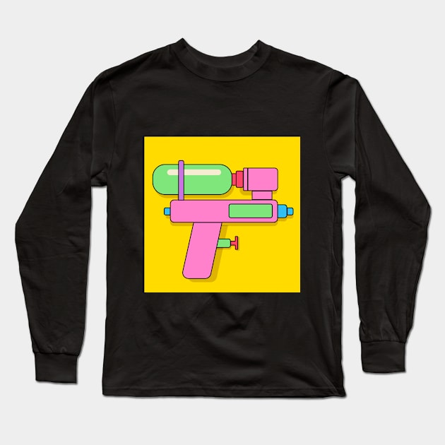 Water Gun Long Sleeve T-Shirt by GUIGARTS